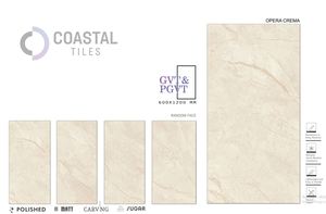 กระเบื้องพอร์ซเลนขัดเงาขนาด9มม. สีโอเปร่าสีดอกกุหลาบ600x1200มม./24X48ดีไซน์คลาสสิกทันสมัยไฟร์บริคเกรดพรีเมียมได้รับการรับรอง CE - Product Image 4