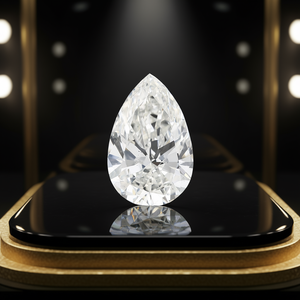 Diamant de laboratoire cultivé en vrac, certifié IGI, 10 carats, taille poire, SI1 - Product Image 3