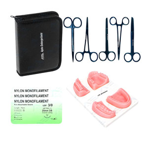 Kit de pratique de suture pour étudiants en médecine, instruments chirurgicaux, kit d'entraînement à l'anatomie, instruments chirurgicaux dentaires - Product Image 1