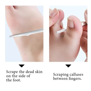 Râpe à pieds en acier inoxydable pour ongles et peaux mortes, couteau de pédicure, lime à talons, outils de manucure et pédicure - Product Image 6