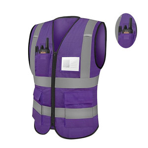 Gilet de sécurité réfléchissant grande taille pour usage extérieur, nouveau style, faible MOQ - Product Image 3