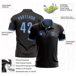 Polo de golf personnalisé haut de gamme, tissu extensible à séchage rapide, coupe confortable et performante pour l'entraînement, le sport et les occasions décontractées - Product Image 5
