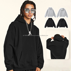 เสื้อมีฮู้ด/เสื้อมีฮู้ดสำหรับผู้ชายผ้าฟลีซ420GSM โอเวอร์ไซส์แบบสวมหัวสะพายไหล่ลายพื้นทนทานจัดส่งแบบกำหนดเอง - Product Image 1