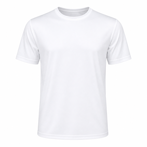 Camiseta Casual de Punto para Hombre, Cuello Redondo, Manga Corta, Corte Regular, 100% Algodón, Transpirable y Ecológica, Personalizable - Product Image 1