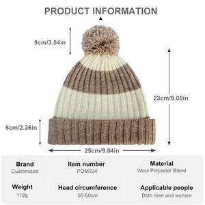 Gorro Casual de Primera Calidad con Logotipo Personalizado Impreso con Método de Impresión Digital, Gorro de Punto Cálido para Invierno al por Mayor, Gorro Jacquard - Product Image 2