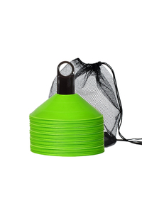 Conos de Entrenamiento de Fútbol Azules Apilables, Juego de 30 Piezas, Resistentes al Agua, Ecológicos, con Bolsa de Transporte Duradera para Prácticas Deportivas - Product Image 2
