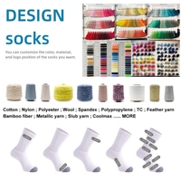 Chaussettes de sport en coton personnalisées de haute qualité avec logo, pour la course et le fitness, emballage personnalisé en gros, fabrication OEM
