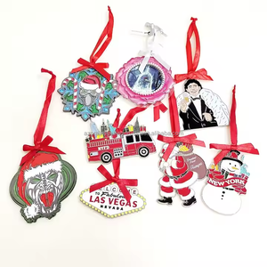 Modern Eco-Friendly Design Quick Delivery Cast Metal Custom Christmas Tree Ornaments for Promotion - Product Image 5
