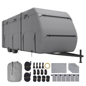 Copertura per Roulotte da Viaggio 24-27 Piedi, 4 Strati in Tessuto Non Tessuto, Impermeabile, Antivento, Antistrappo per Camper Classe C - Product Image 1