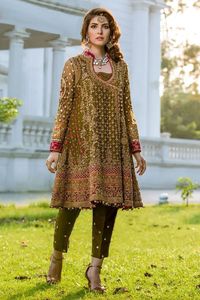 Vêtements ethniques pakistanais prêts-à-porter pour femmes, ensemble de robe 3 pièces avec dupatta, couleur personnalisée, haute qualité, luxe, pour fêtes et mariages - Product Image 3