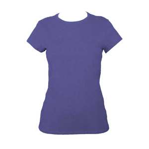 T-shirt décontracté personnalisé pour femmes avec 100% de coton biologique à manches courtes pour filles T-shirt solide imprimé par sublimation au quotidien à porter - Product Image 4