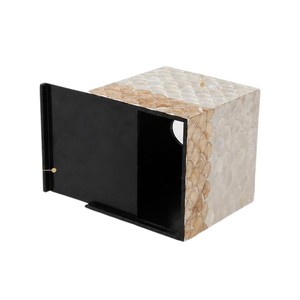 Funda para Caja de Pañuelos Hecha a Mano con Madreperla, Tendencia de Moda para el Hogar - Product Image 4