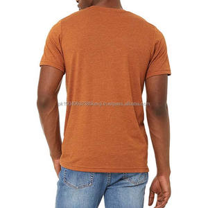 T-shirts pour hommes en coton 100% de qualité supérieure, poids lourd, manches courtes, col rond, qualité supérieure, vente en gros, vêtements pour hommes vierges - Product Image 3