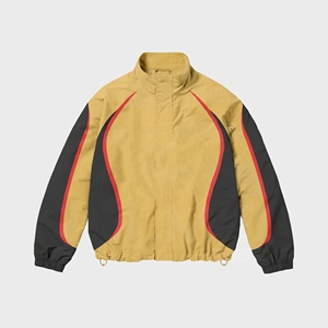 Ensemble survêtement coupe-vent uni en nylon pour homme, veste et pantalon, service d'impression et de broderie de logo personnalisé, faible MOQ - Product Image 4