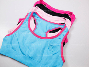 Racerback Sports Bra Women Yoga Bralette Wireless Crop <b>Top</b> Ribbed Band Breathable Gym Fitness Activewear - Product Image 6