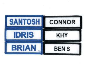 Custom <b>Name</b> Twill Patches for Work Uniforms and Staff Apparel-Sew-<b>on</b>/<b>Iron</b>-<b>On</b> - Product Image 2