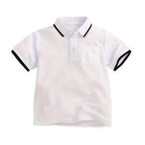 Boys Summer Print Breathable Eco-Friendly Quick Dry O-Neck Casual Short Sleeve Polo Shirt Made in Bangladesh - Product Image 1