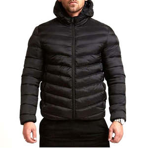 New High Quality 2025 Customized Wholesale Price Men's Winter Eco-Friendly <b>Light</b> Weight Canvas <b>Puffer</b> <b>Jacket</b> OEM Customizable - Product Image 1