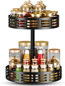 Premium Quality Round Spice <b>Rack</b> For Keeps <b>Kitchen</b> Essentials Visible And Accessible And Smart Space Saving Solution <b>Rack</b> - Product Image 2