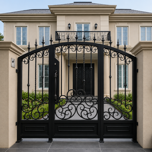 Rehaussez l'attractivité de votre maison avec des portails en fer forgé sur mesure élégants, conçus pour une sécurité intemporelle et un design luxueux et moderne. - Product Image 4