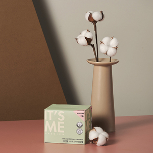 [Its Me] Toalla Sanitaria con Cubierta de Algodón Orgánico, Tamaño Grande, Paquete de 10, con Revestimiento Transpirable para una Toalla Menstrual Suave - Product Image 4