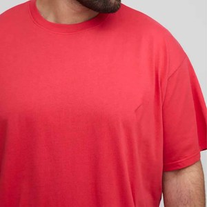 เสื้อยืดคอตตอนสตรีทแวร์วินเทจทรงโอเวอร์ไซส์ ไหล่ตก พิมพ์ลายคุณภาพสูง เสื้อยืดผู้ชายเนื้อหนา - Product Image 3