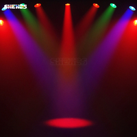 SHEHDS - Foco LED RGBW 4 en 1 de 300 W, Resistente al Agua, con Zoom, IP65, Silencioso, para Iluminación de Escenarios, Conciertos y Bodas