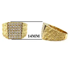 แหวนเพชรสำหรับผู้ชาย,แหวนเพชรเพชรแท้สีเหลืองทอง18K แหวนแต่งงานเพชรธรรมชาติสำหรับสุภาพบุรุษขายส่ง