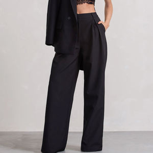 Pantalones Acampanados de Mujer 2026 de Cintura Alta, Moda Urbana, Pantalones Largos de Pierna Ancha para Otoño, Fabricante de Pantalones - Product Image 1