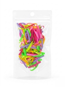 Élastiques à cheveux Uniband en TPU, mélange de couleurs, haute qualité, écologiques, unisexe, fabriqués en Corée, usage quotidien, emballage en sachet OPP - Product Image 2