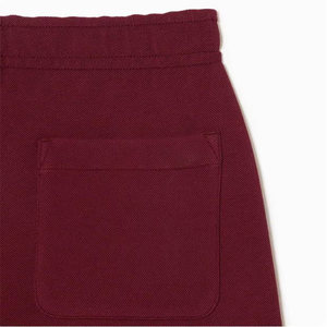 Wholesale Price Elastic Mid Waist <b>Drawstring</b> Joggers 100% Cotton Fabric Solid Maroon Color Breathable Winter Warm Men's <b>Trousers</b> - Product Image 6