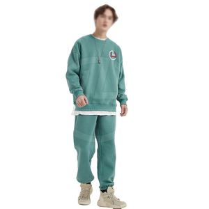 Ensemble de survêtement pour homme, style streetwear hivernal, coupe ample, avec sweat à capuche et pantalon de jogging, coupe classique - Product Image 1
