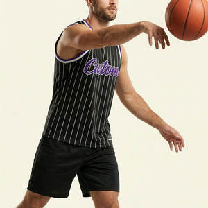 Maillot de basket-ball personnalisé de qualité supérieure, sublimé, sans manches, en mesh, pour équipes, clubs et entraînements, directement du fabricant - Product Image 3