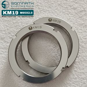 DIN 981 KM19 <b>Lock</b> Nut Heavy Industry Use CLASS 4 Self-Locking Fully <b>Threaded</b> Right Hand Bearing <b>Lock</b> Nut 93mm Hole Diameter Nut - Product Image 1