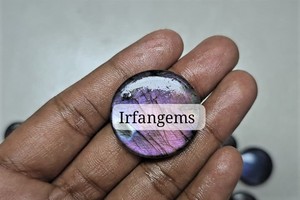 High Quality Spectrolite Crystal Wholesale Price 100% Natural Purple Labradorite Jewelry Making Stone Round Mix Size <b>Quartz</b> - Product Image 3