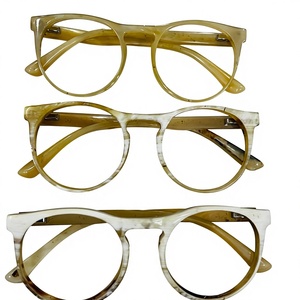 แว่นตาแกะสลักลายใหม่จากเขาสัตว์  ตกแต่งวันหยุดรูปนางฟ้ารักษ์โลก  มีหลายแบบให้เลือก  ทำจากเขาสัตว์ธรรมชาติ - Product Image 6