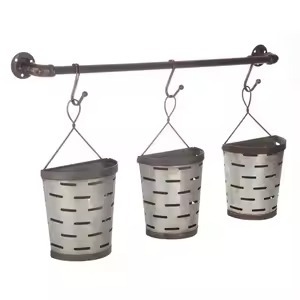 Hanging Metal Flower Pot <b>Wire</b> <b>Basket</b> Minimalist Modern Design for Indoor Outdoor Use Hanging Planter Pot - Product Image 4