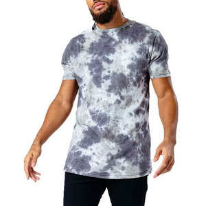 T-shirt homme coupe slim, style tendance, délavé à l'acide, manches courtes, prix abordable - Product Image 1