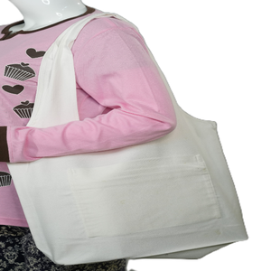 Bolsa de Mano de Algodón Orgánico Reutilizable con Logotipo Personalizado, Asa Larga, Cierre con Cordón, Impresión Serigráfica Reciclable - Product Image 6