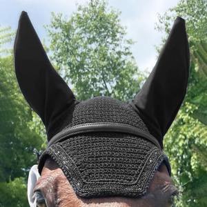 Voile anti-mouches pour chevaux avec logo personnalisé, respirant, anti-moustiques, bonnet de protection pour les oreilles des chevaux, tissu en maille avec étiquette privée - Product Image 3