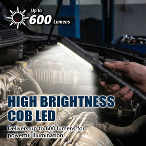 COB LED Work Light Magnetic Rechargeable Inspection <b>Lamp</b> Slim Portable Auto Repair Work Light 600 Lumens Taiwan Made - Product Image 5