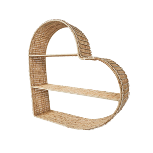 Bandeja de ratán de 3 niveles en forma de corazón, bandeja decorativa para mesa, para fiestas en casa, cumpleaños, inauguración de casa, de Vietnam - Product Image 1