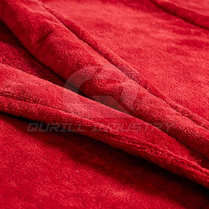 Peignoir classique en polaire pour homme, absorbant, 100% coton, manches longues, pour la maison, l'hôtel, le spa, la douche, la piscine et après le bain, avec ceinture. - Product Image 5