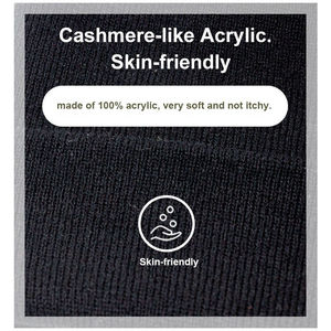 Unisex Knitted Beanie Hat Solid Color 100% Acrylic <b>Winter</b> <b>Cap</b> Casual Style Adult Size 56-58CM - Product Image 6