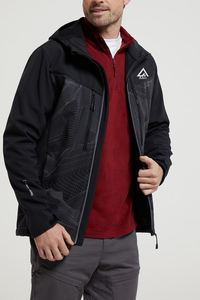 Veste softshell homme haute qualité, sur mesure avec logo et étiquettes, col à capuche, matière polaire 100% coton, meilleur produit par AKO - Product Image 4