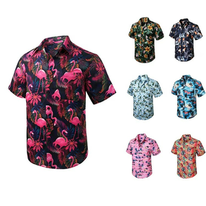 Vintage Quick Dry Short Sleeve Summer <b>Beach</b> <b>Shirt</b> <b>Men's</b> Casual Hawaiian Print <b>Shirt</b> - Product Image 4