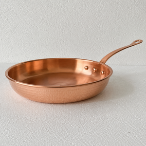 Sartén de Cobre Puro Forjado a Mano de 26 cm, Sartén de Cobre de Grado Alimenticio con Mango de Latón, Sartén para Omelets y Salteados, OEM ODM - Product Image 2
