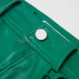 Pantalon en similicuir pour femme, modèle 2026, le plus vendu, design tendance, streetwear, hiver, imperméable, respirant, avec logo personnalisé - Product Image 6
