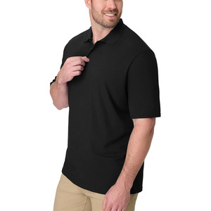 Camisa de Golf de Manga Corta para Hombre, Talla Grande, Lisa, Antiarrugas, de Algodón Tejido y Bordado, con Botones al Frente, Personalizable y Elegante - Product Image 3