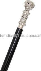 Bâton de marche pour hommes avec manche en laiton Bâton de marche en bois de style vintage Canne à manche en laiton massif Vintage Designer - Product Image 5